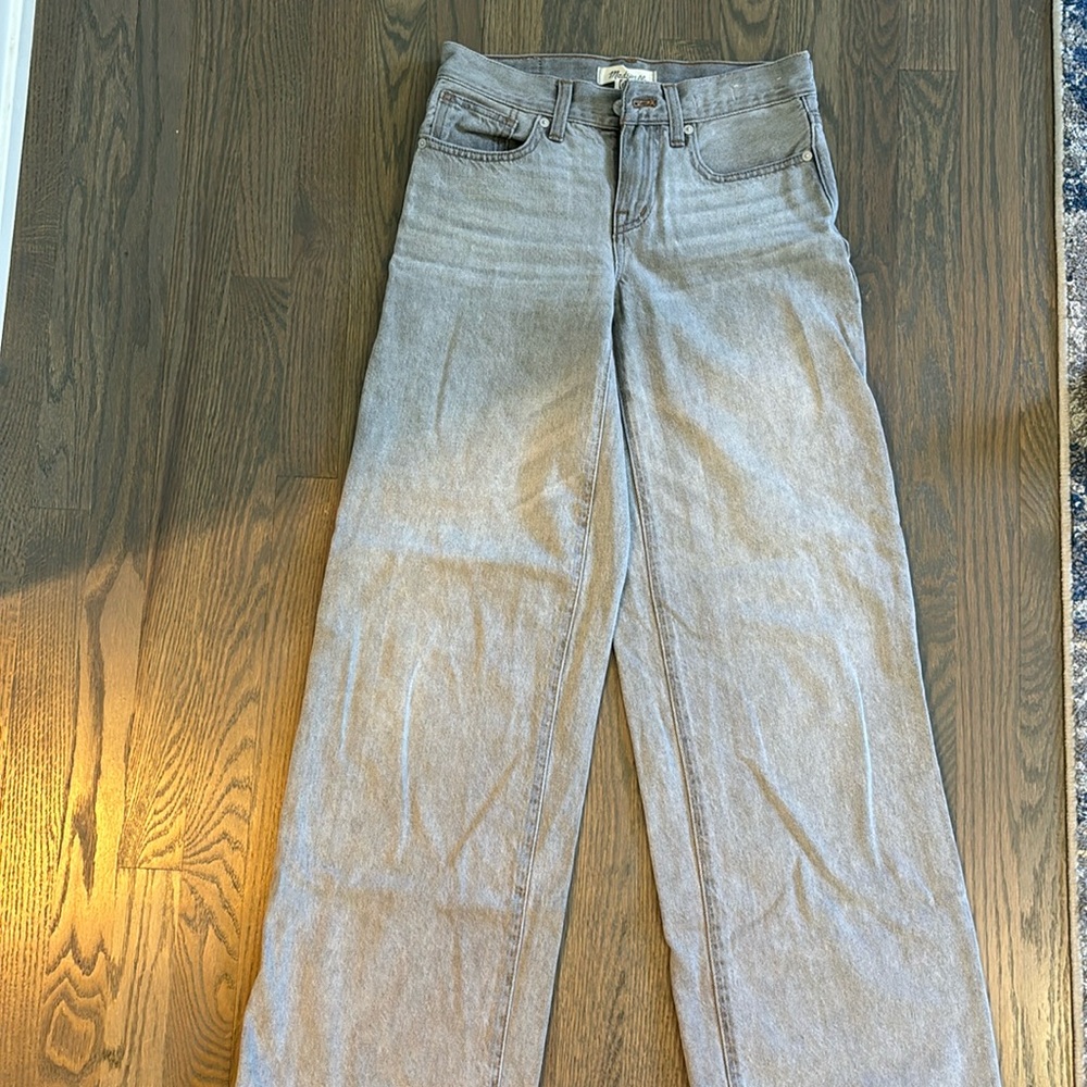 Grey, Madewell lowered jeans